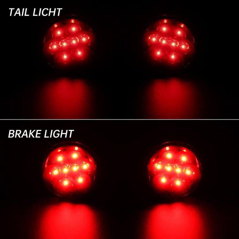 CPOWACE Pair Red LED Tail Light Assembly Compatible with Can Am Outlander, Rear Brake Lights Tail Lamps Compatible with Can-Am Outlander Renegade Commander Maverick 2011-2017,Replace #710001645 - Image 3